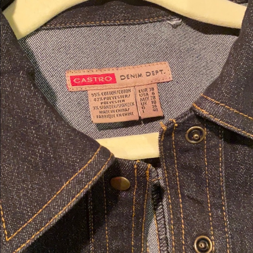 Denim wiggle dress